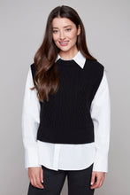 Load image into Gallery viewer, Carre Noir Knit Sweater Vest
