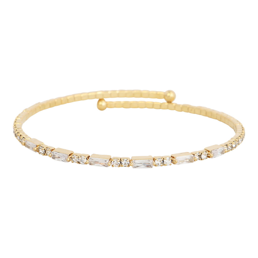 Merx Sofistica Gold & Crystal Single Row Bracelet