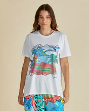 Load image into Gallery viewer, Betty Basics Ellia Summer Vibes Print Crew Tee
