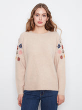 Load image into Gallery viewer, Raglan Sweater with Embroidery
