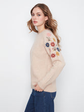 Load image into Gallery viewer, Raglan Sweater with Embroidery
