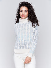 Load image into Gallery viewer, Charlie B Ombre Jacquard Turtle Neck Sweater
