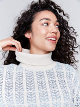 Load image into Gallery viewer, Charlie B Ombre Jacquard Turtle Neck Sweater
