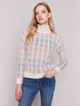 Load image into Gallery viewer, Charlie B Ombre Jacquard Turtle Neck Sweater
