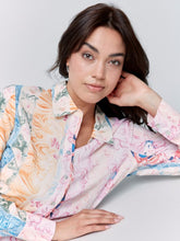 Load image into Gallery viewer, Charlie B Wallpaper Multi Printed Viscose Long Sleeve Button-Up Blouse
