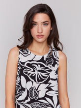 Load image into Gallery viewer, Charlie B Botanical  Printed Sleeveless Crew Neck Popover Viscose Top
