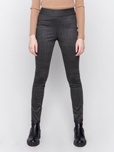 Load image into Gallery viewer, Charlie B Reversible PDR Plaid Print Pull-On Pant in Truffle
