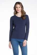 Load image into Gallery viewer, DKR &amp; Co Cotton Rich Long Sleeve Crew Neck Top
