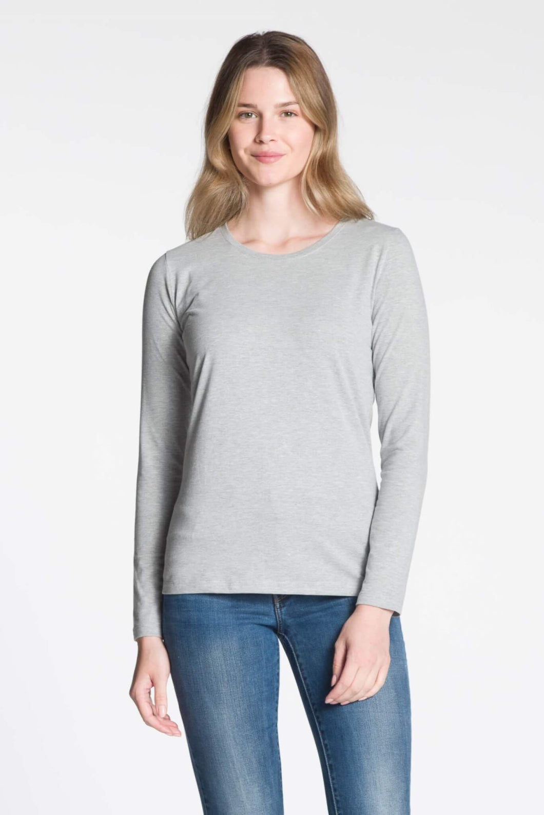 DKR & Co Cotton Rich Long Sleeve Crew Neck Top
