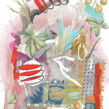 Load image into Gallery viewer, Dolcezza &quot;Heureux d’un Printemps&quot; Multi-Colour Print Canvas Bag Tote
