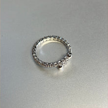 Load image into Gallery viewer, Merx Sofistica Rhodium &amp; Single Row Crystal Wrap Ring
