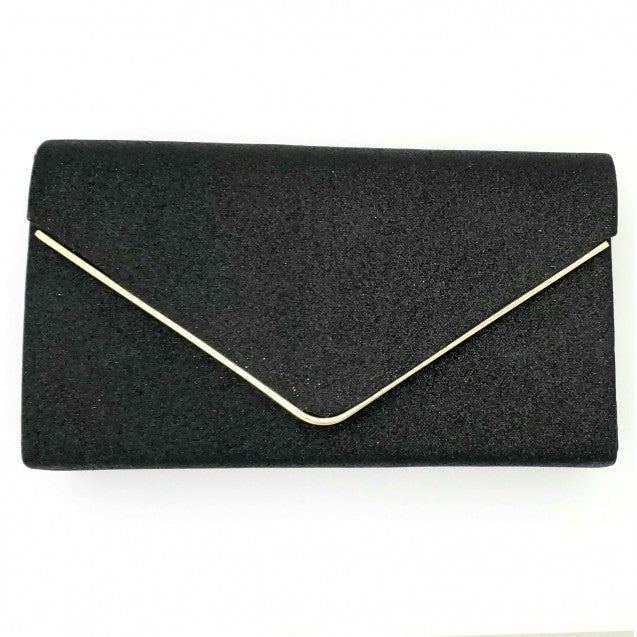 Evershine Clutch in Silver, Black, or Champagne