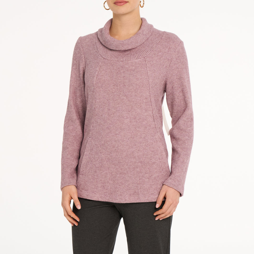 Devia Collection Cowl Top with Pockets