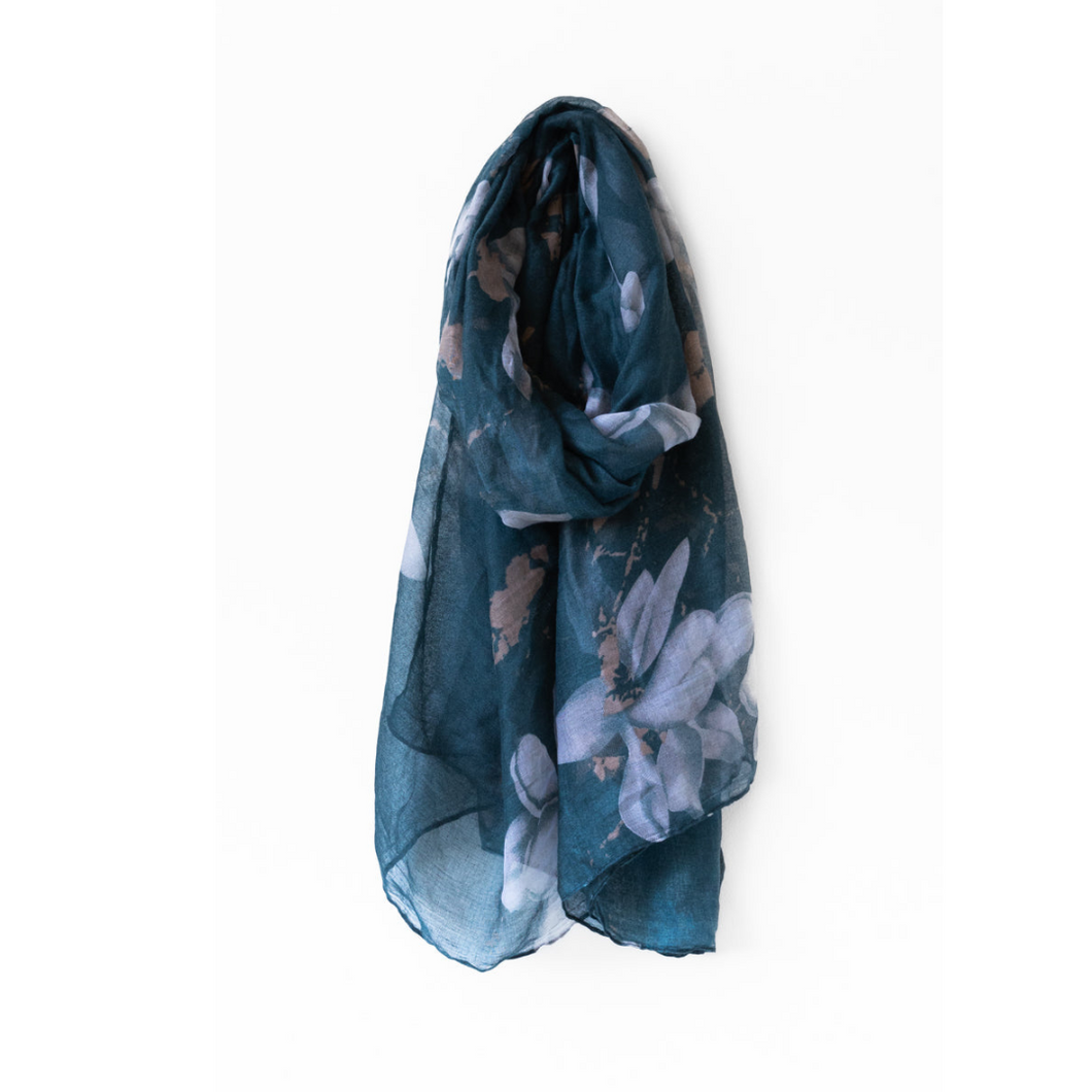 Caracol Lightweight Colourful Floral Print Scarf in Various Colours