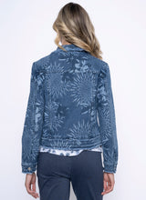 Load image into Gallery viewer, Picadilly Deep Denim Multi Modern Expression Printed Denim Jacket
