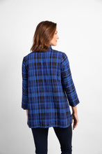 Load image into Gallery viewer, Habitat Skyline (Blue) Plaid Button Up Tunic - 100% Cotton
