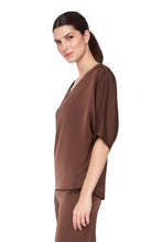 Load image into Gallery viewer, UP! Solid Belize Satin V-Neck T-Shirt
