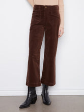Load image into Gallery viewer, Cropped Wide Leg Stretch Corduroy Pants
