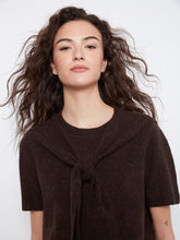 Load image into Gallery viewer, Short Sleeve Sweater With Sleeve Detail
