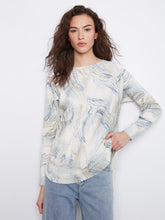 Load image into Gallery viewer, Printed Rounded Hem Sweater
