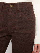 Load image into Gallery viewer, Cropped Wide Leg Twill Print Pants
