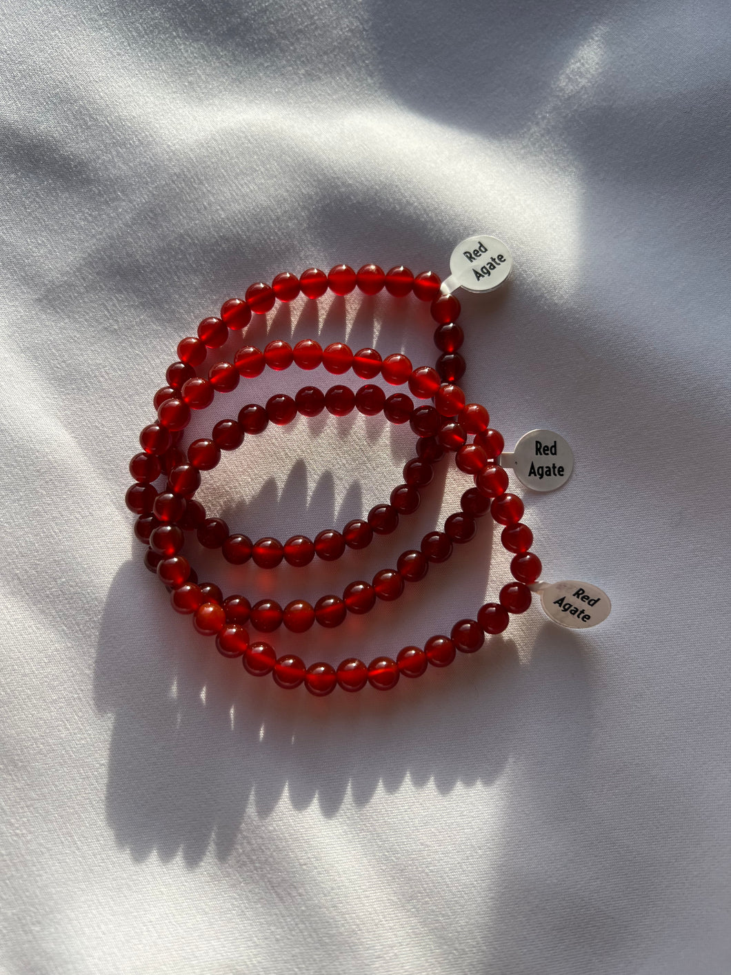 The Classic Red Agate Bracelet — 6mm