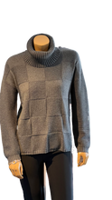 Load image into Gallery viewer, Marble Super Soft Relaxed Fit Sweater with Detachable Neck Piece in Charcoal or Indigo
