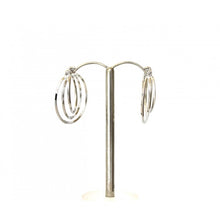 Load image into Gallery viewer, Evershine Triple Layer Hoop Earrings in Silver, Gold or Rose Gold
