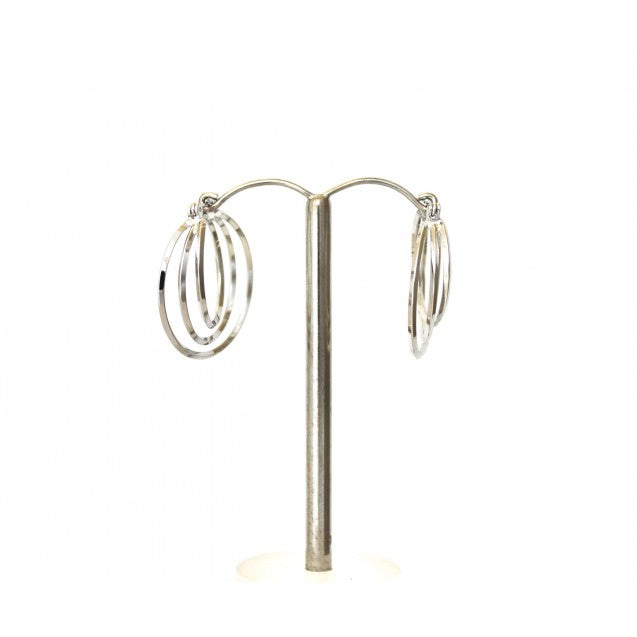 Evershine Triple Layer Hoop Earrings in Silver, Gold or Rose Gold