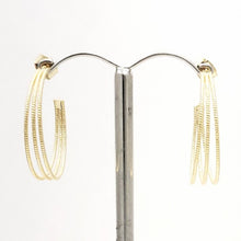 Load image into Gallery viewer, Fashion Jewelry Small C-Hoop Stud Earrings in Gold or Silver
