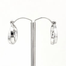 Load image into Gallery viewer, Evershine Criss Cross Double Hoop Earrings in Silver or Gold
