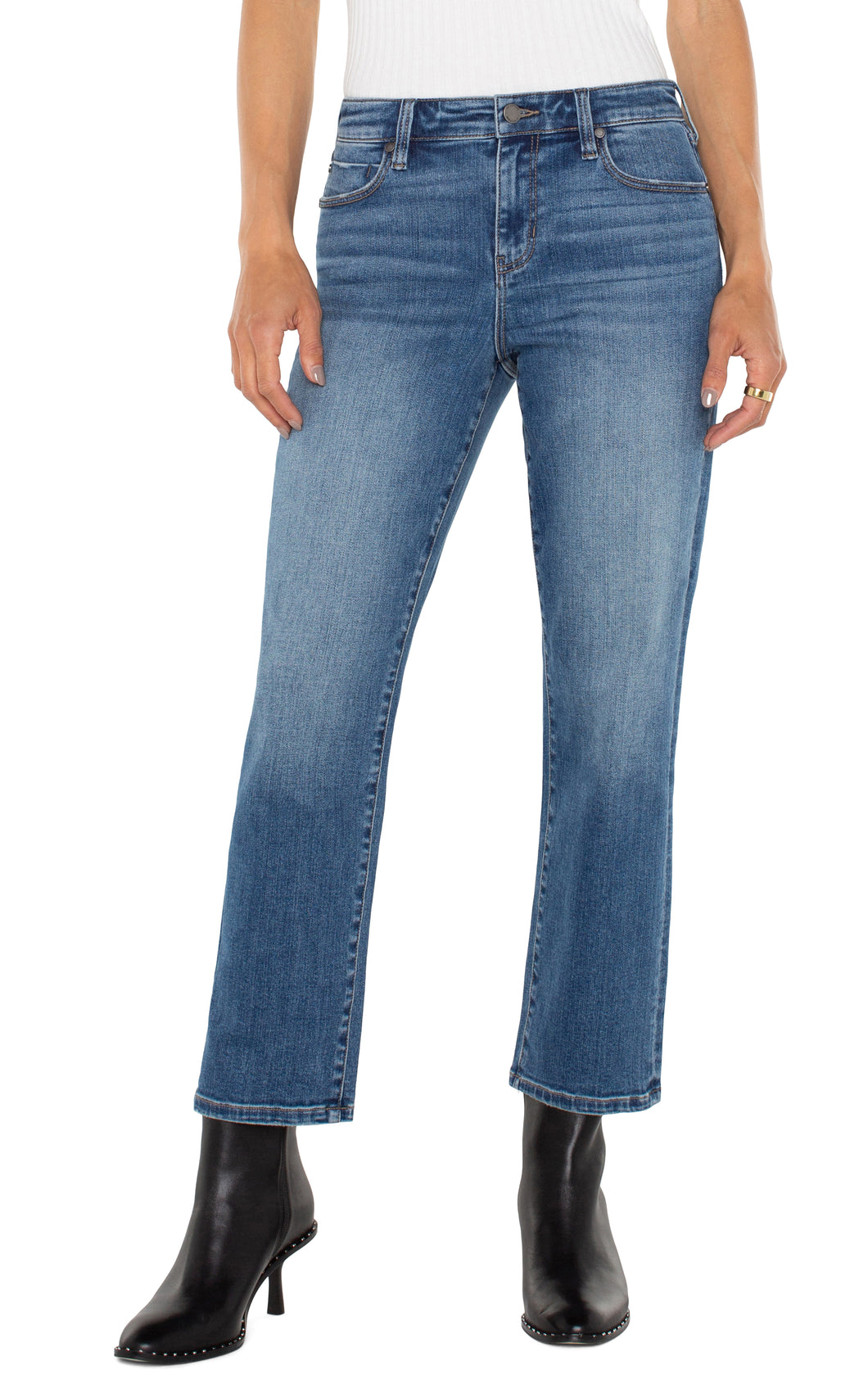 Liverpool Kennedy Straight Crop Jeans