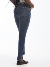 Load image into Gallery viewer, Lois Georgia Medium Blue (Crinkle) Mid High Waist Straight Leg Jeans
