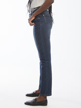 Load image into Gallery viewer, Lois Georgia Medium Blue (Crinkle) Mid High Waist Straight Leg Jeans
