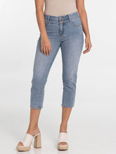 Load image into Gallery viewer, Lois Georgia 7/8 Medium Bleach Mid-High Waist Skinny Leg Cropped Jean
