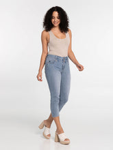 Load image into Gallery viewer, Lois Georgia 7/8 Medium Bleach Mid-High Waist Skinny Leg Cropped Jean
