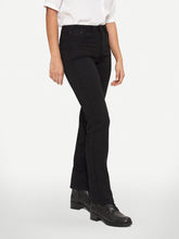 Load image into Gallery viewer, Lois Georgia Black Stretch Mid-High Denim Straight Leg Jeans
