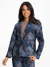 Load image into Gallery viewer, Lois Heidi Indigo Multi Relaxed Fit Floral Print Jean Jacket
