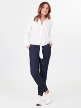 Load image into Gallery viewer, Lois Danielle Off-White Long Sleeve Button Up Blouse with Tie Knot
