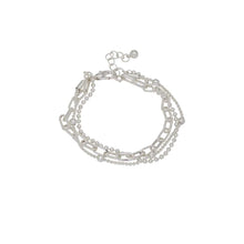 Load image into Gallery viewer, Merx Fashion Silver 3 Chain Bracelet
