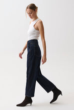 Load image into Gallery viewer, Beau Seamed Crescent Raw Jean in Nightfall
