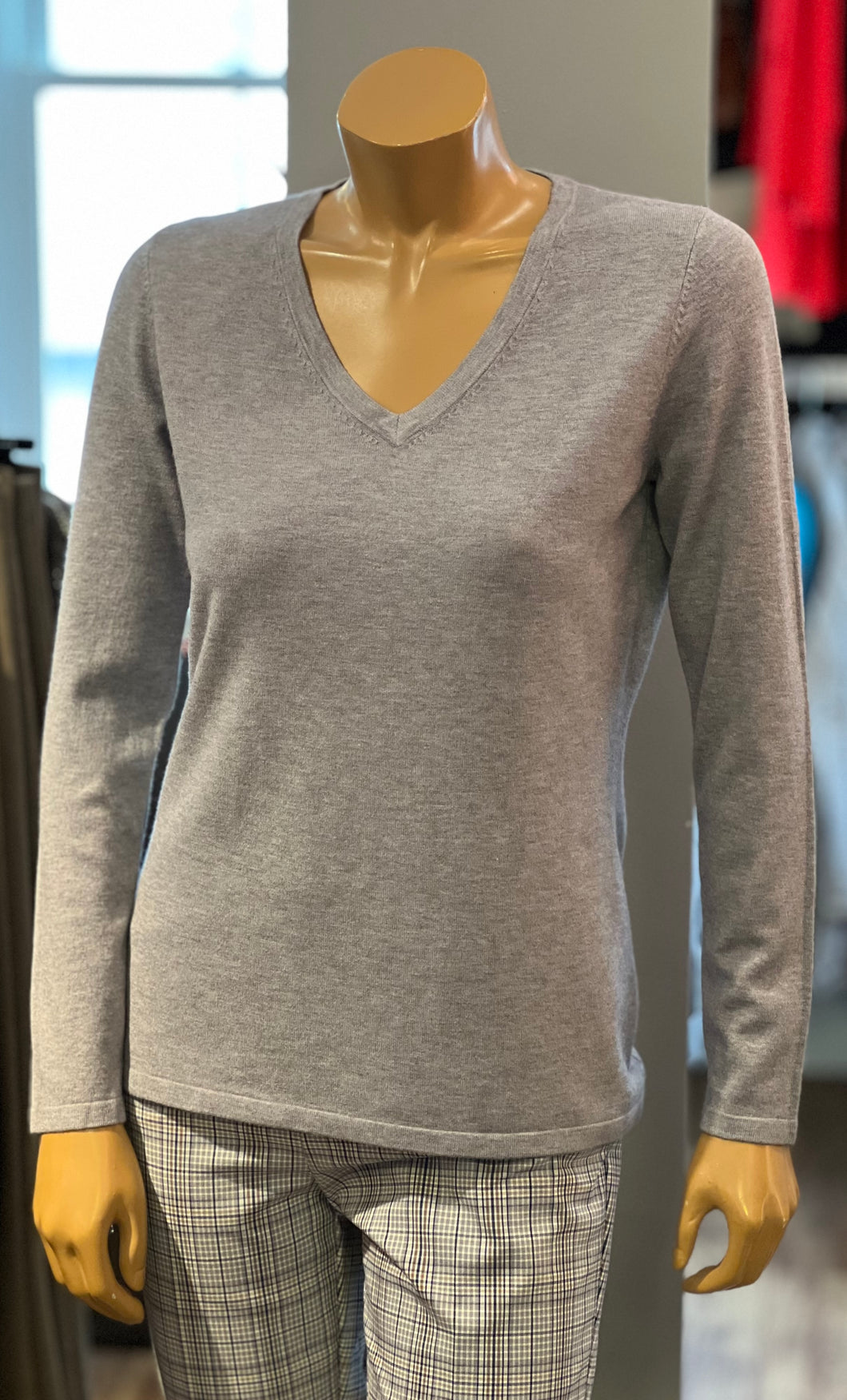 Picadilly Long Sleeve V-Neck Top