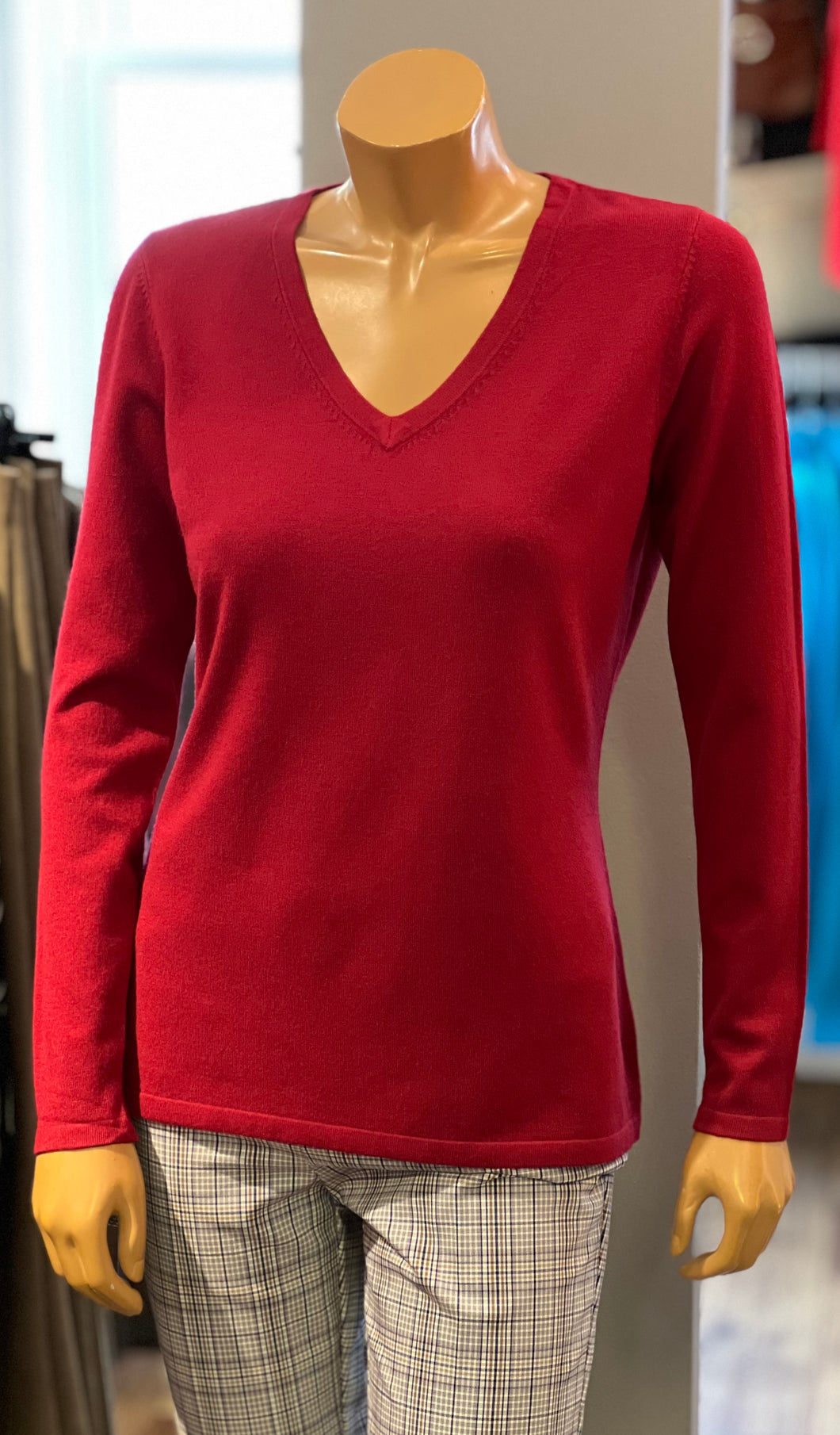 Picadilly Long Sleeve V-Neck Top