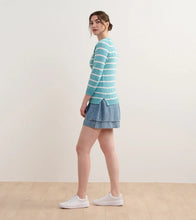 Load image into Gallery viewer, Hatley Mariner Sweater in Aruba Blue or White - 100% Cotton
