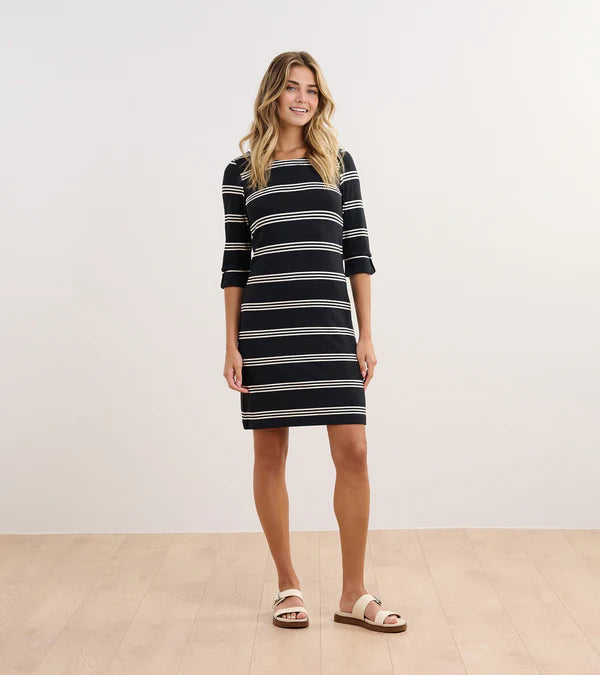 Hatley Caviar Stripes Lucy Dress