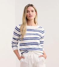 Load image into Gallery viewer, Hatley Mariner Sweater in Aruba Blue or White - 100% Cotton
