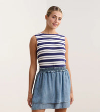 Load image into Gallery viewer, Hatley Patriot Blue Stripe Round Neck Everyday Tank
