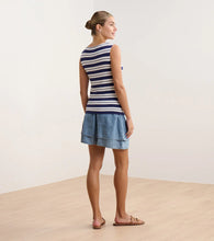 Load image into Gallery viewer, Hatley Patriot Blue Stripe Round Neck Everyday Tank
