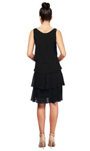 Load image into Gallery viewer, SLNY Sleeveless Round Neck Flattering Tiered Ruffled Dress
