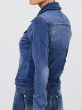 Load image into Gallery viewer, Lois &quot;Steph&quot; Dark Blue Denim Jacket
